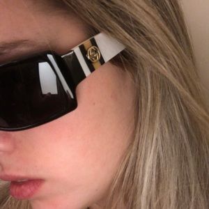 Black & White Gucci Sunglasses